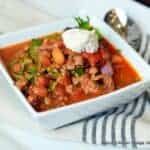 Spicy Chunky Anasazi Bean Chili