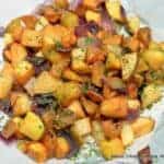 Fried Taters Red Onions & Herbs