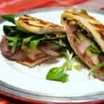 Spicy Italian Genoa Salami Red Onion & Veggie Sauce Sandwich Folds