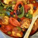 Harrissa Moroccan Chicken with Roasted Peppers & Olives