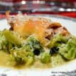 Tuscan Broccoli in White Wine Sauce with Italian Chicken Wraps