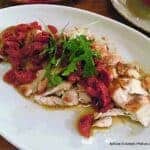 pollo alla griglia con pomodori secchi balsamico e rucola